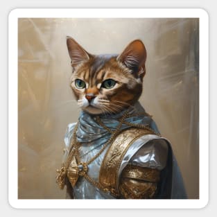 Abyssinian Cat Painting Sticker